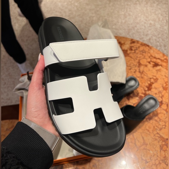 Hermes Chypre in black and white size 40.5 - Picture 2 of 8